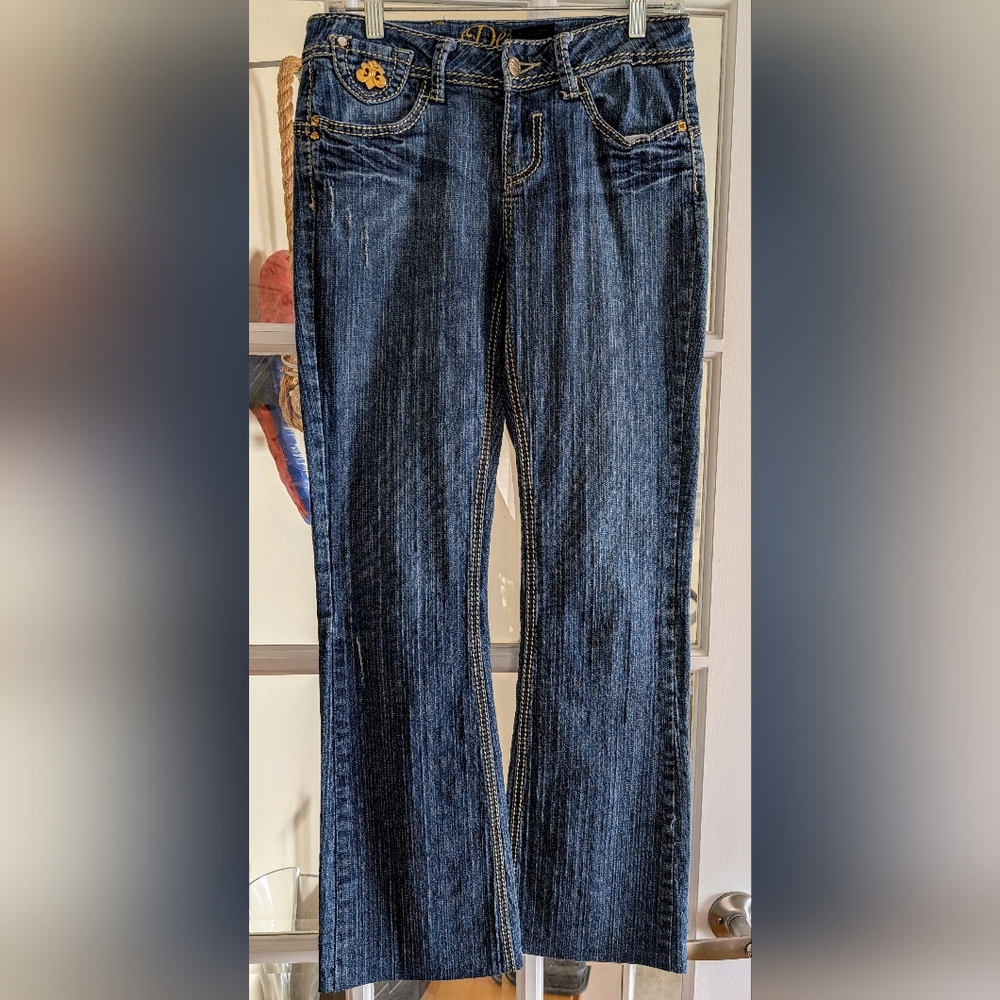 Dereon Dark Blue Straight Leg Jeans